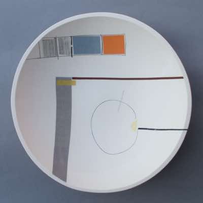 2014, 28cm diameter, porcelain